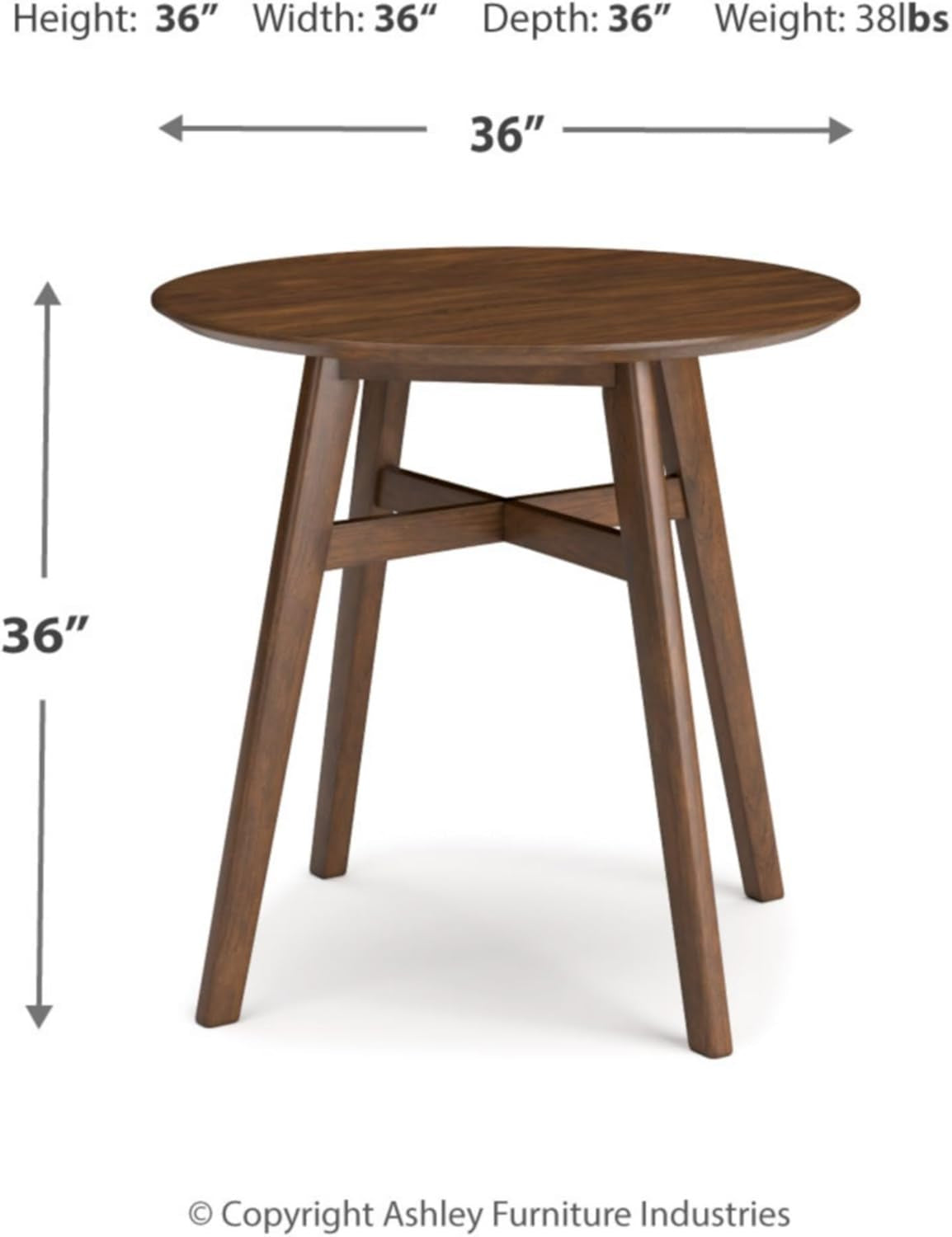 Lyncott Counter Height Dining Table Brown Seats Up To 4