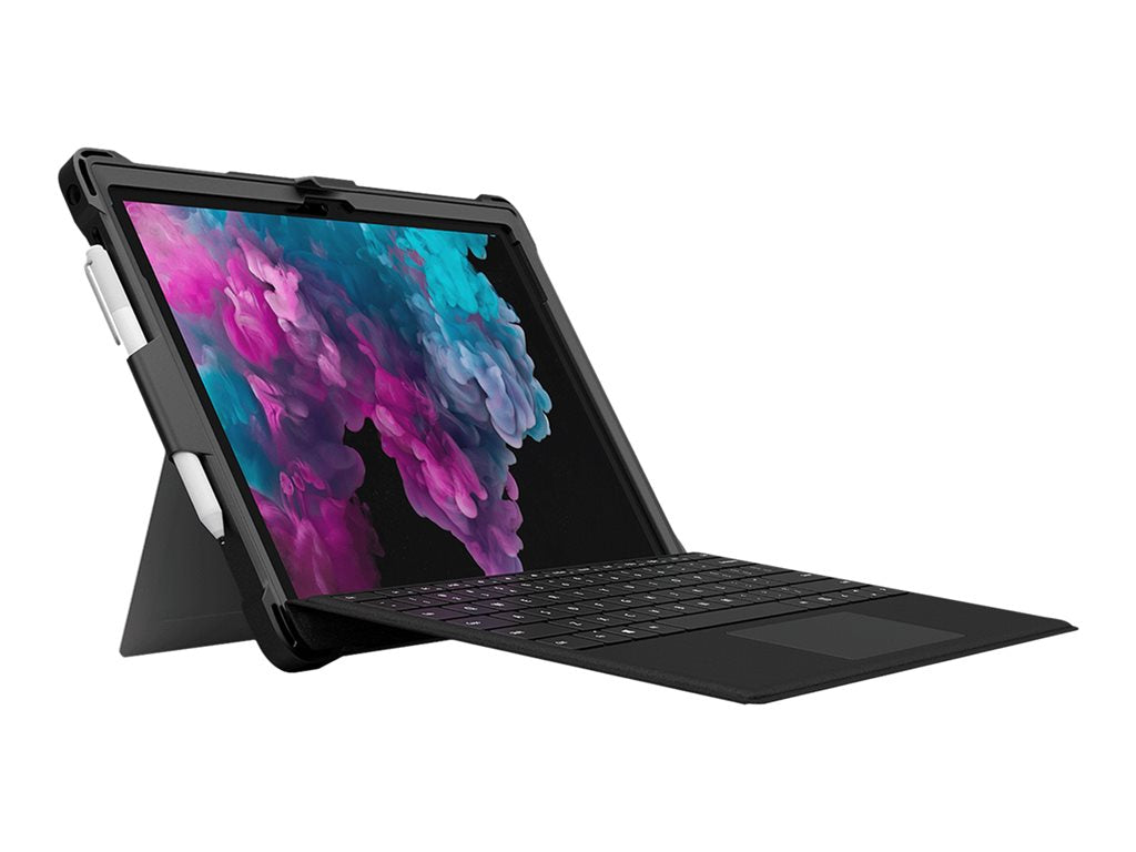 MAXCases Extreme Shell - Back cover for tablet - rugged - silicone, polycarbonate - black - for Microsoft Surface Pro