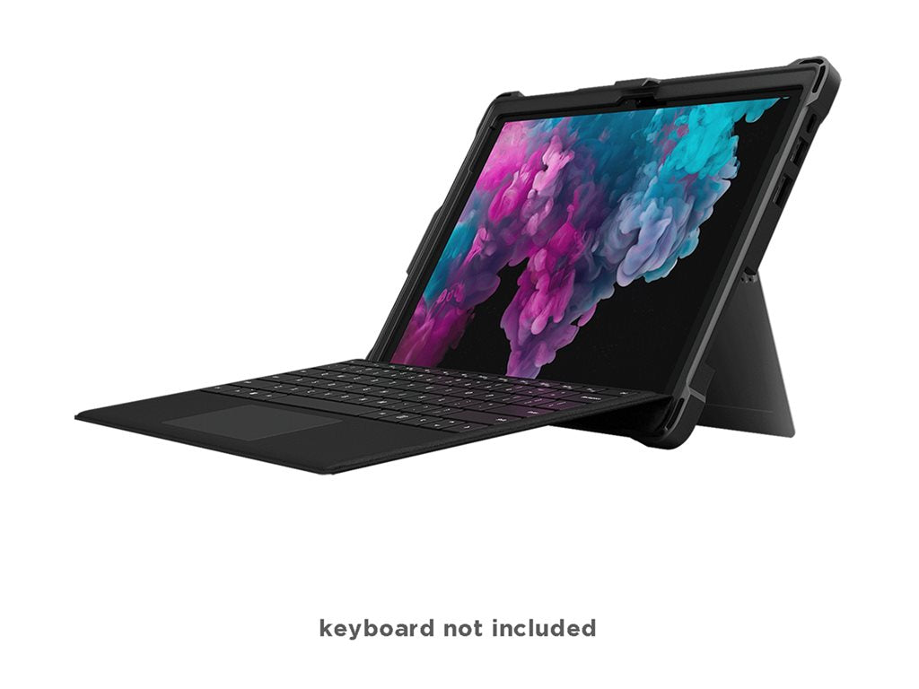 MAXCases Extreme Shell - Back cover for tablet - rugged - silicone, polycarbonate - black - for Microsoft Surface Pro
