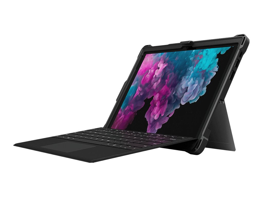 MAXCases Extreme Shell - Back cover for tablet - rugged - silicone, polycarbonate - black - for Microsoft Surface Pro