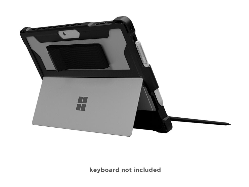 MAXCases Extreme Shell - Back cover for tablet - rugged - silicone, polycarbonate - black - for Microsoft Surface Pro