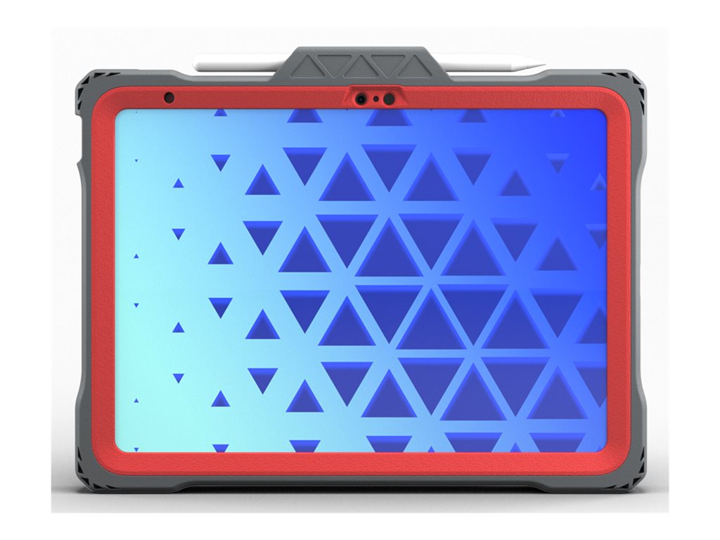 MAXCases Shield Extreme X2 - Protective case for tablet - rugged - thermoplastic polyurethane (TPU) - gray, red APSXX2IP10RED