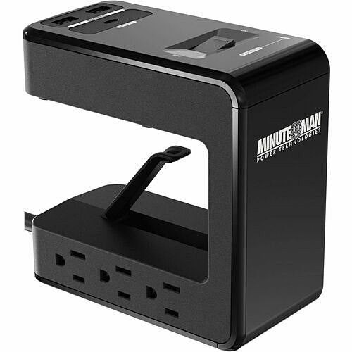 MINUTEMAN MMS 6-Outlet U-Shaped Surge Protector with USB Charging
