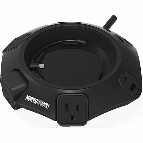 MINUTEMAN MMS-POD4U4 4-Outlet Surge Protector with USB Charging for Home Office