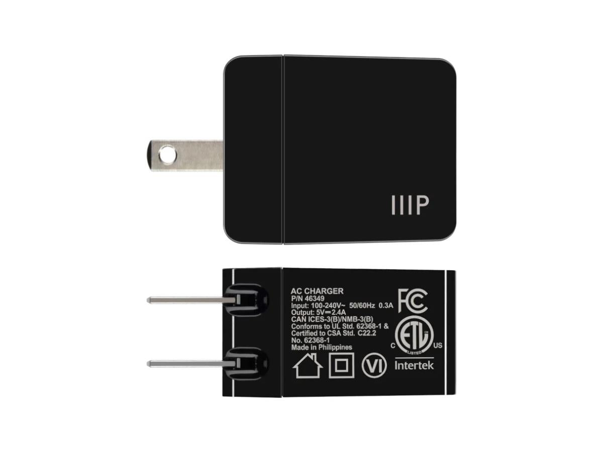 MONOPRICE 12W USB-A Wall Charger 2.4A Fast Charging Compact