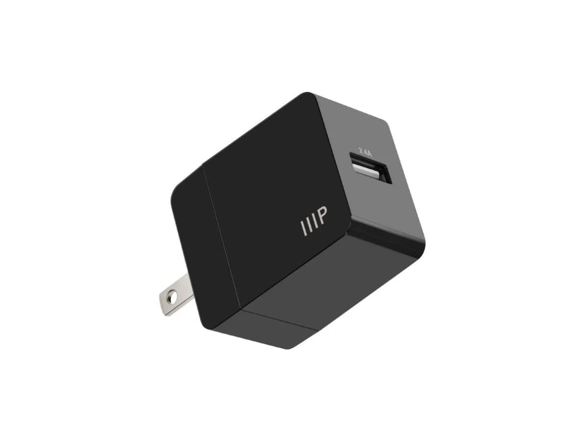 MONOPRICE 12W USB-A Wall Charger 2.4A Fast Charging Compact