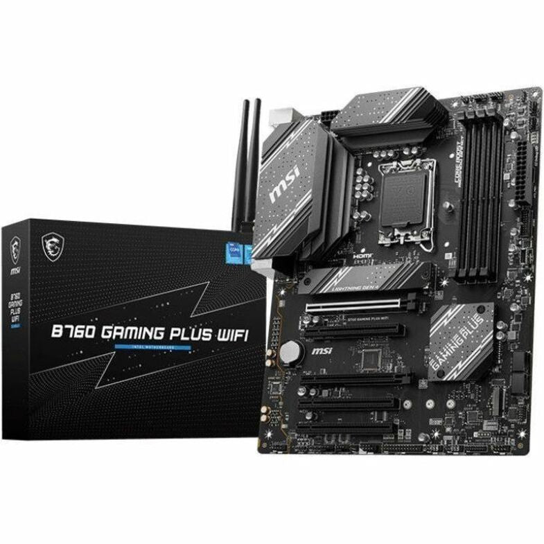 MSI B760 GAMING PLUS WIFI Gaming Desktop Motherboard - Intel B760 Chipset - Socket