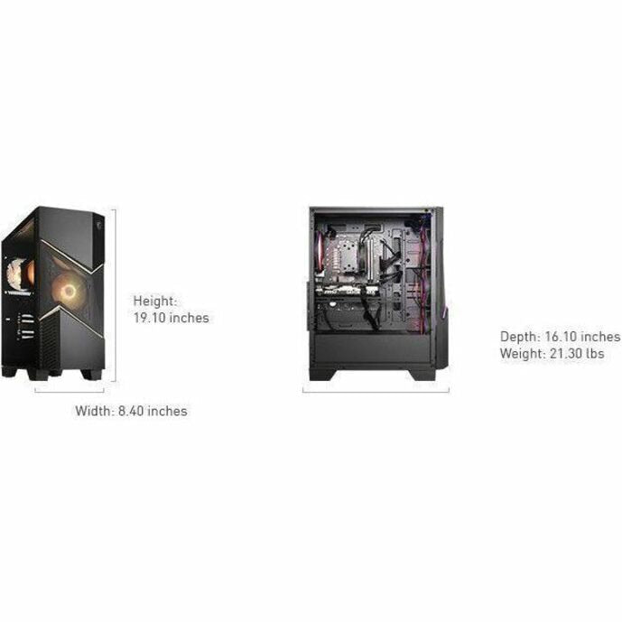 MSI Codex Z2 Tower Gaming Desktop AMD R7-8400F RTX 5060 16GB 1TB SSD