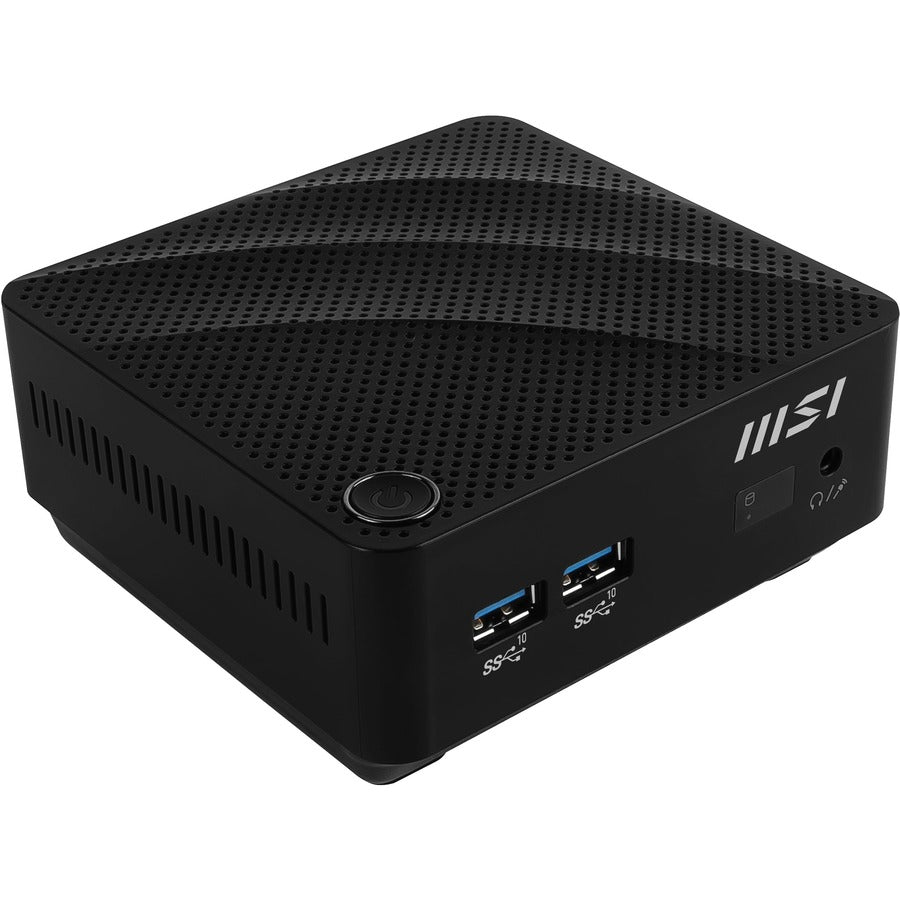 MSI Cubi N Cubi N JSL-078US Desktop Computer - Intel Pentium N6000 - 4 GB - 128 GB SSD - Mini PC - Black CUBNJSL078
