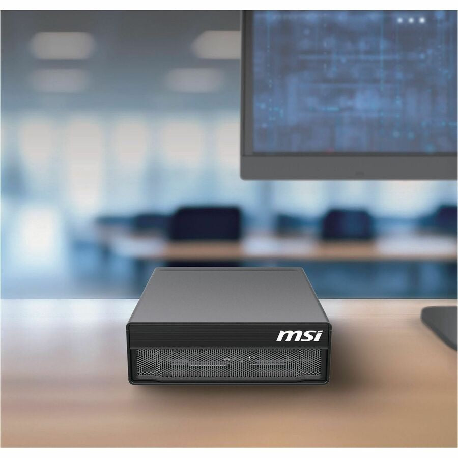 MSI EdgeXpert 2-Pack GB10 128GB 4TB Gen4 QSFP Cable Black Wireless KBMS