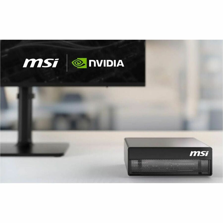 MSI EdgeXpert 2-Pack GB10 128GB 4TB Gen4 QSFP Cable Black Wireless KBMS