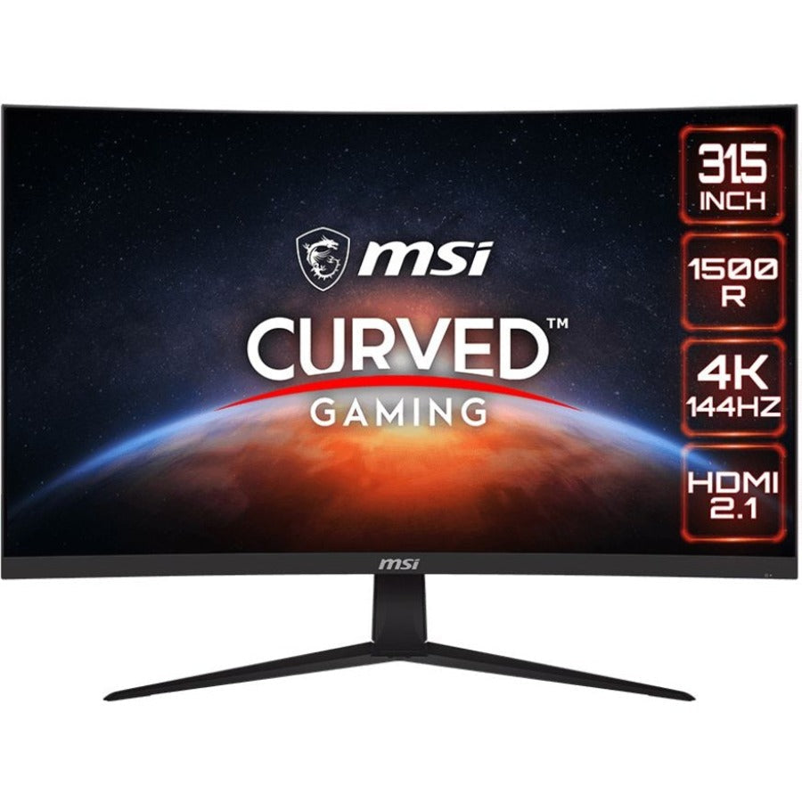 MSI G321CU 32" Class 4K UHD Curved Screen Gaming LCD Monitor - 16:9 - 31.5" Viewable -
