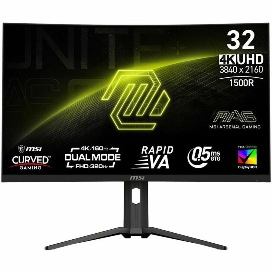 MSI MAG 321CUPDF 31.5" Curved 4K UHD LCD Monitor 160Hz for Professionals
