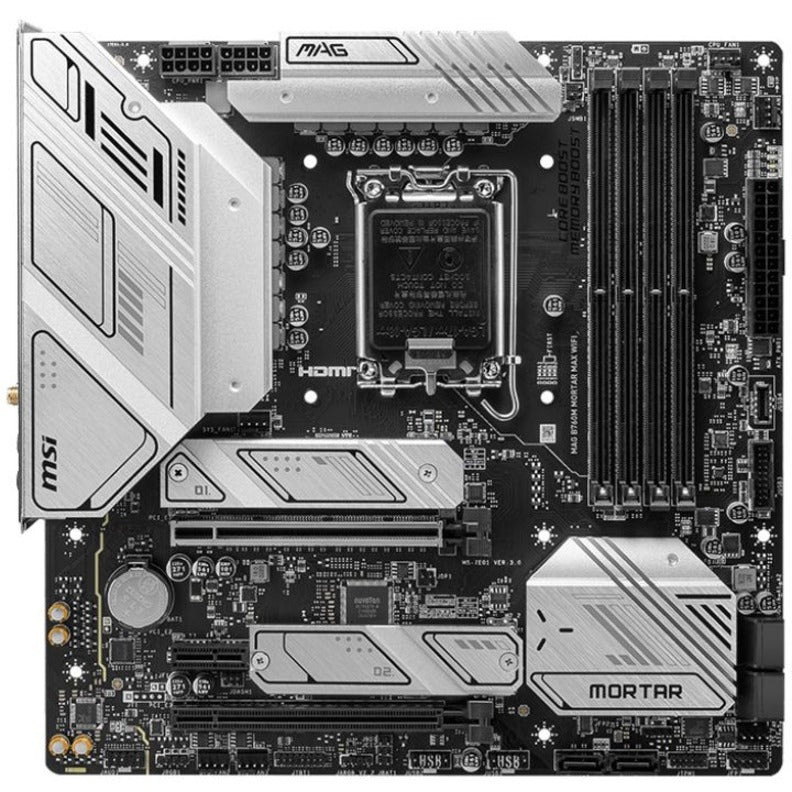MSI MAG B760M MORTAR WIFI Gaming Desktop Motherboard - Intel B760 Chipset - Socket LGA-1700 - Micro ATX