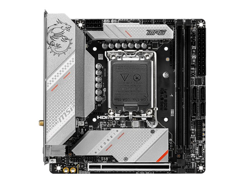 MSI MPG B760I EDGE WIFI - Motherboard - mini ITX - LGA1700 Socket - B760 Chipset - USB 3.2 Gen 2, USB 3.2 Gen 1, USB-C