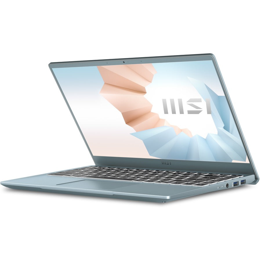 MSI Modern 14 B11S Modern 14 B11MOU-496 14 Rugged Notebook - Full HD - Intel Core i5 11th Gen i5-1155G7 - 8 GB - 512 GB SSD - Carbon Gray" MODERN14B496