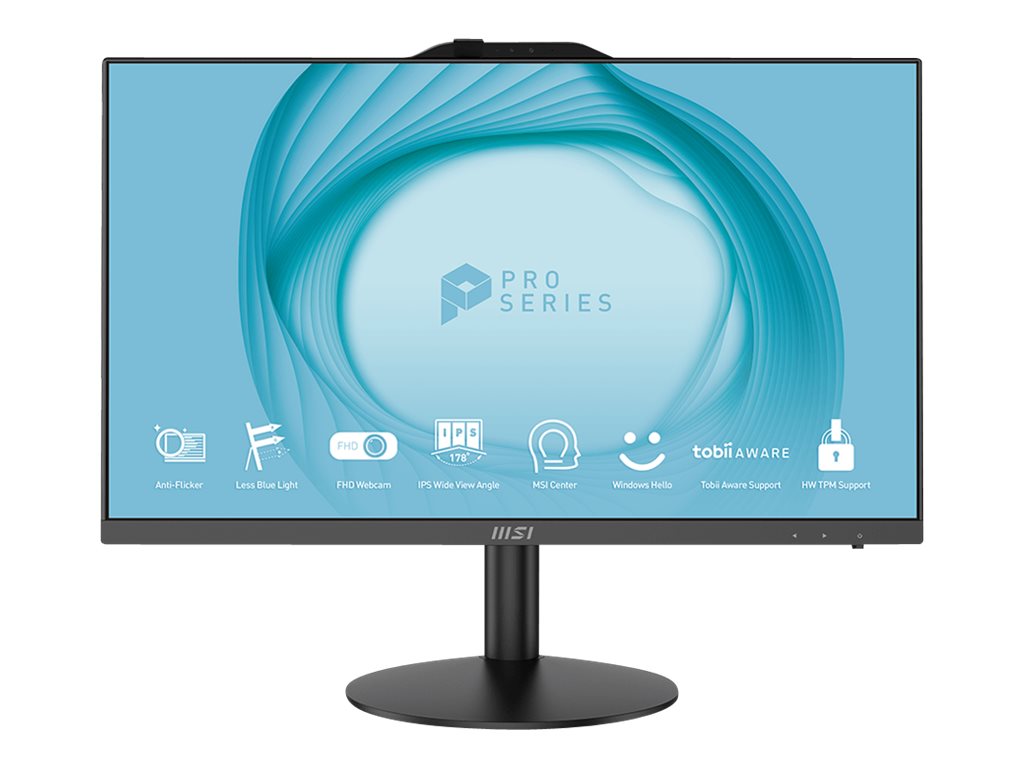 MSI PRO AP242 12M 055US - All-in-one - Core i5 12400 / up to 4.4 GHz - RAM 8 GB - SSD 250 GB - NVMe - UHD Graphics 730 -