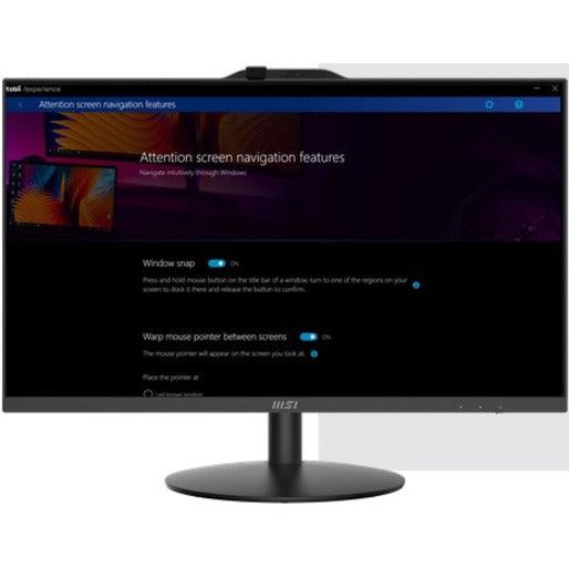 MSI PRO AP272 12M-092US All-in-One Computer - Intel Core i5 12th Gen i5-12400 - 16 GB RAM DDR4 SDRAM - 500 GB SSD - 27" Full HD 1920 x 1080 - Desktop - Black