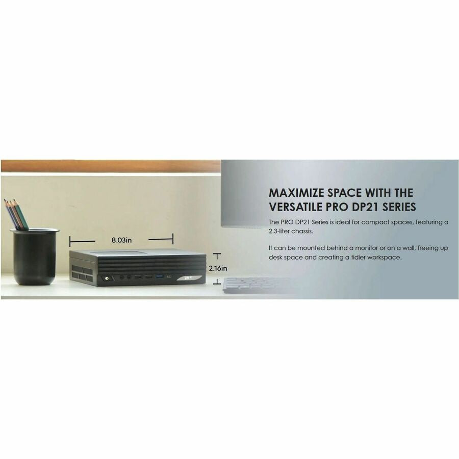 MSI PRO DP21 14M Ultra Compact Desktop Computer - VESA Mountable Business PC | TechSoft