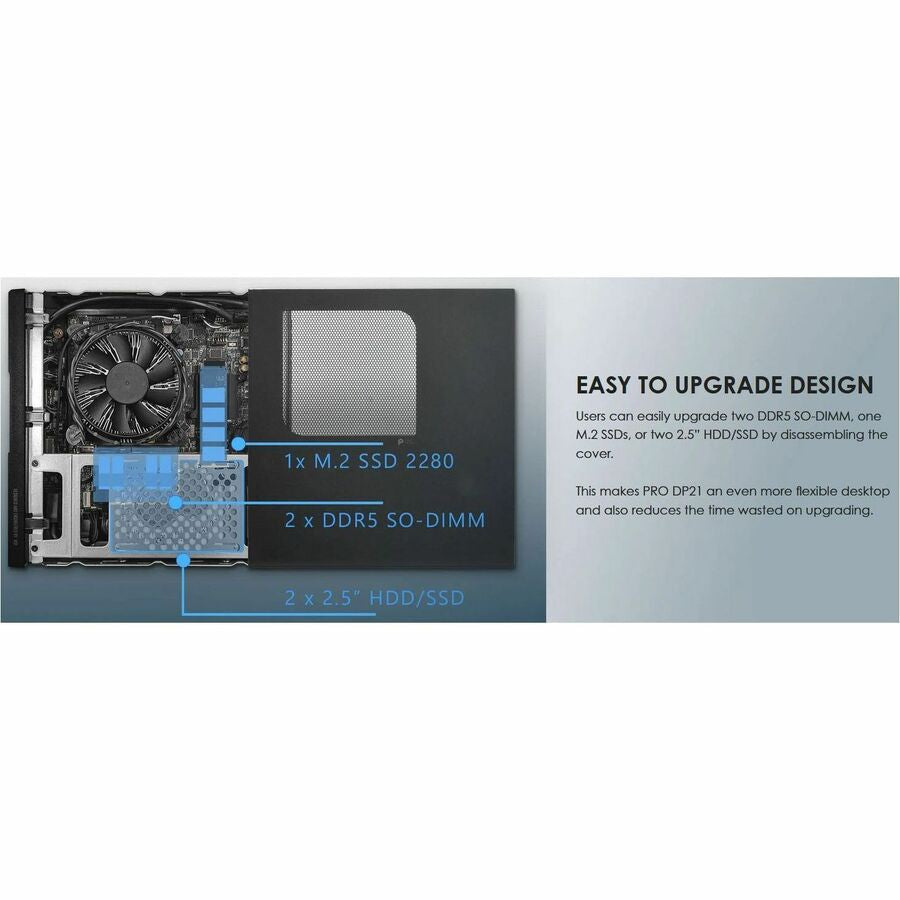 MSI PRO DP21 14M Ultra Compact Desktop Computer - VESA Mountable Business PC | TechSoft