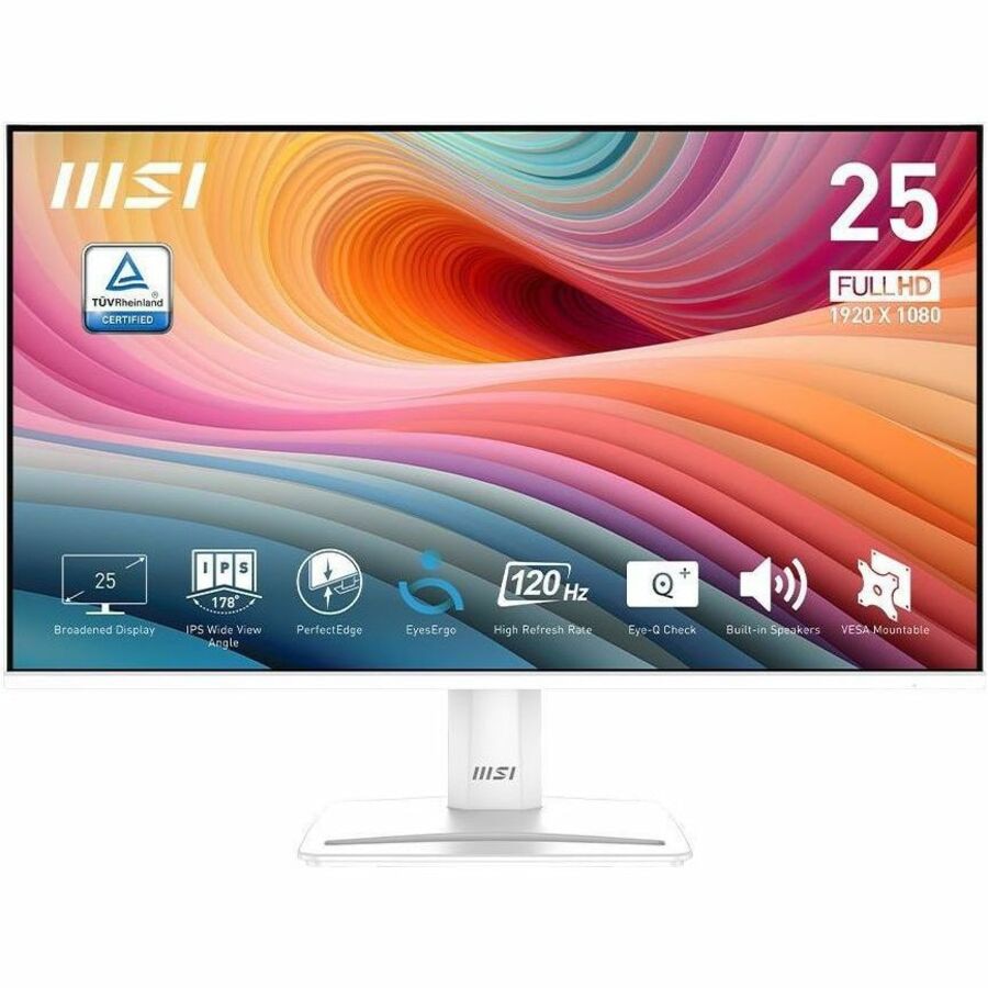 MSI PRO MP251W E2 24.5" Full HD Monitor 120Hz for Professionals