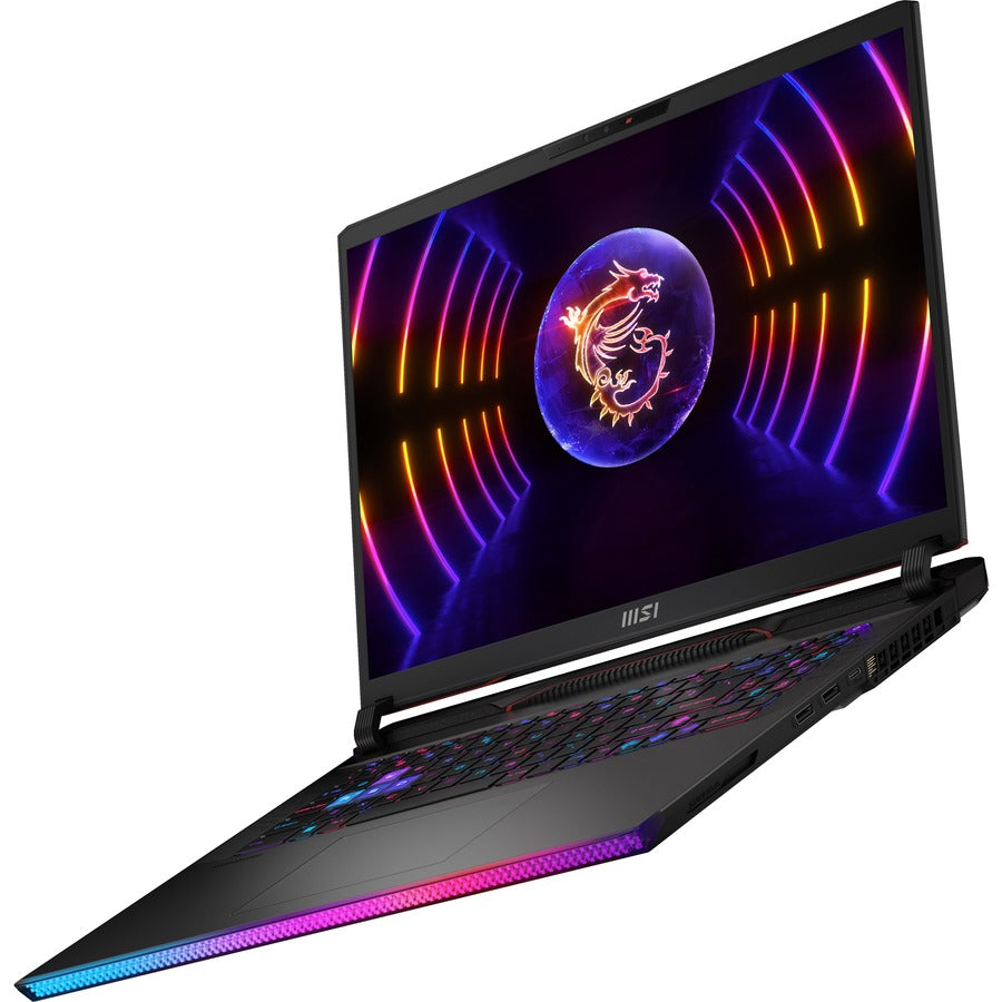 MSI Raider GE78 HX 13VI-079US 17" Gaming Notebook - QHD+ - 2560 x 1600 - Intel Core i9 13th Gen i9-13980HX Tetracosa-core (24 Core) 2.20 GHz - 32 GB Total RAM - 2 TB SSD - Core Black