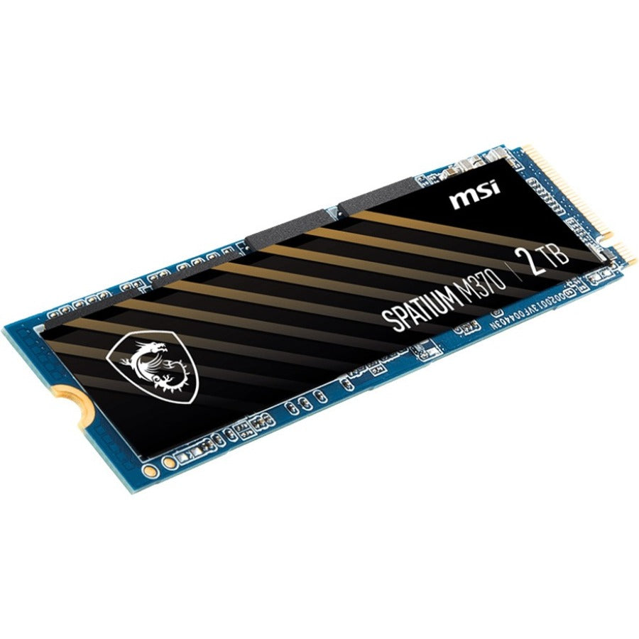 MSI SPATIUM M370 2 TB Solid State Drive - M.2 2280 Internal - PCI Express NVMe (PCI Express NVMe 3.0 x4) SM370N2TB
