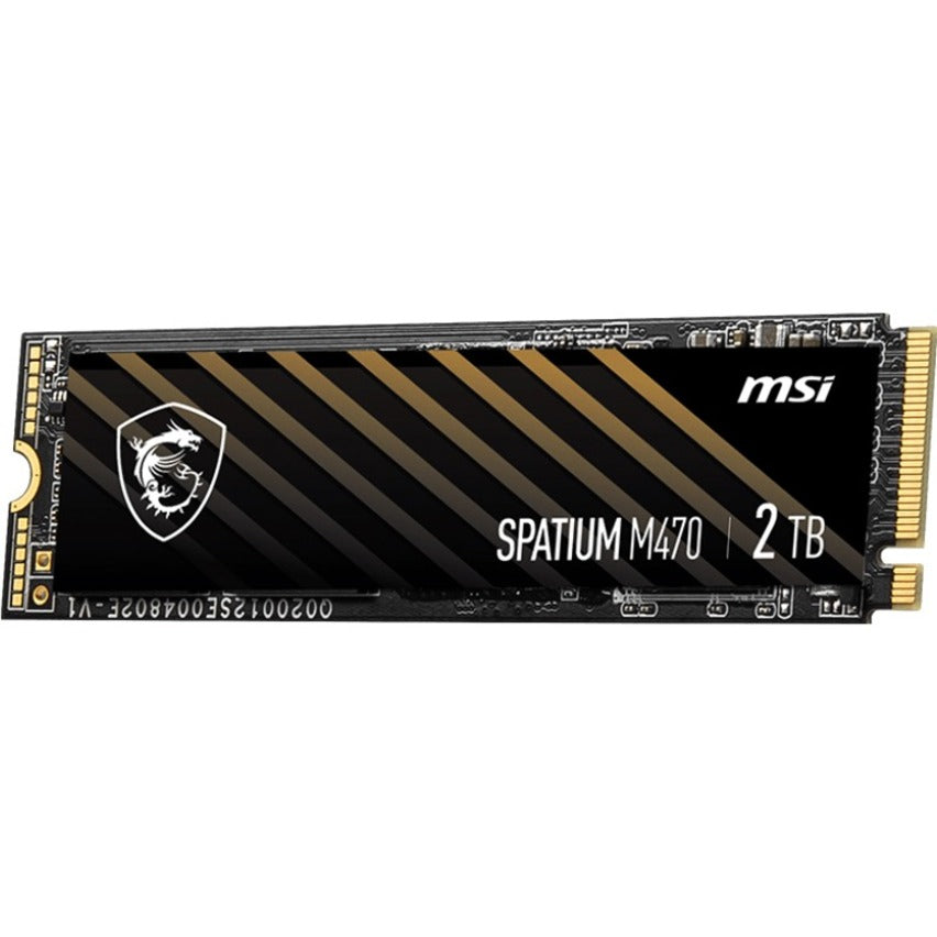 MSI SPATIUM M470 2 TB Solid State Drive - M.2 2280 Internal - PCI Express NVMe (PCI Express NVMe 4.0 x4) SM470N2TB
