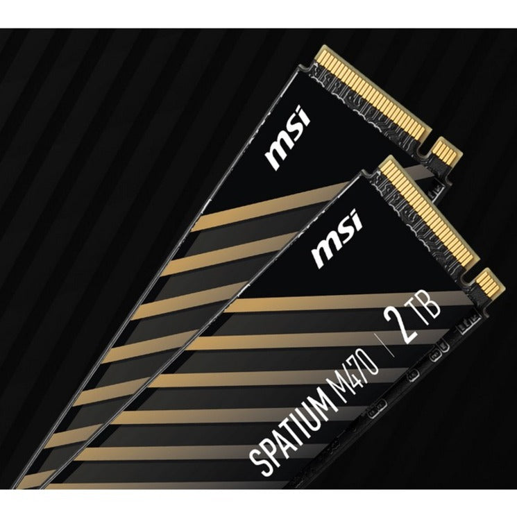 MSI SPATIUM M470 2 TB Solid State Drive - M.2 2280 Internal - PCI Express NVMe (PCI Express NVMe 4.0 x4) SM470N2TB