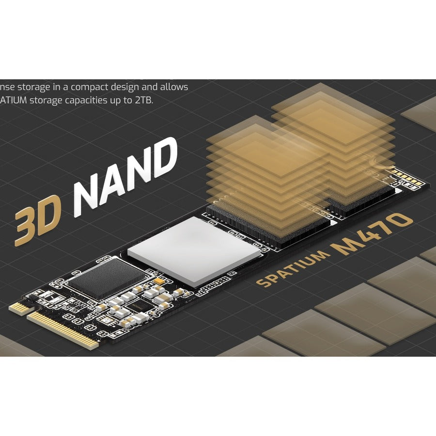 MSI SPATIUM M470 2 TB Solid State Drive - M.2 2280 Internal - PCI Express NVMe (PCI Express NVMe 4.0 x4) SM470N2TB