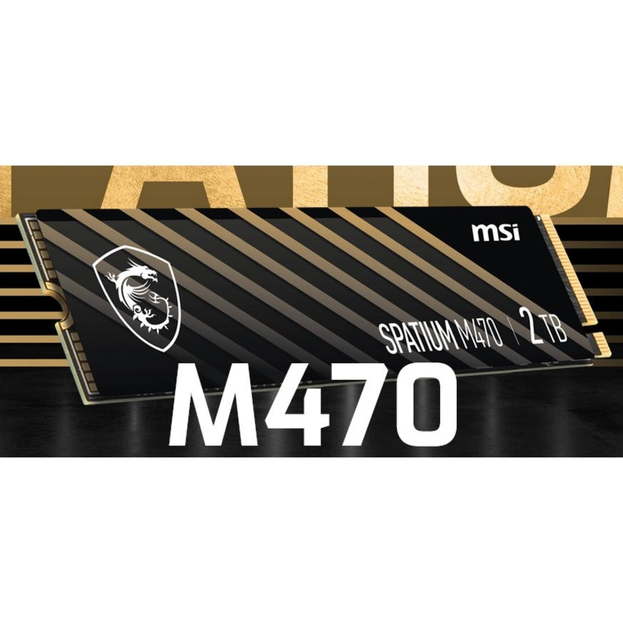 MSI SPATIUM M470 2 TB Solid State Drive - M.2 2280 Internal - PCI Express NVMe (PCI Express NVMe 4.0 x4) SM470N2TB