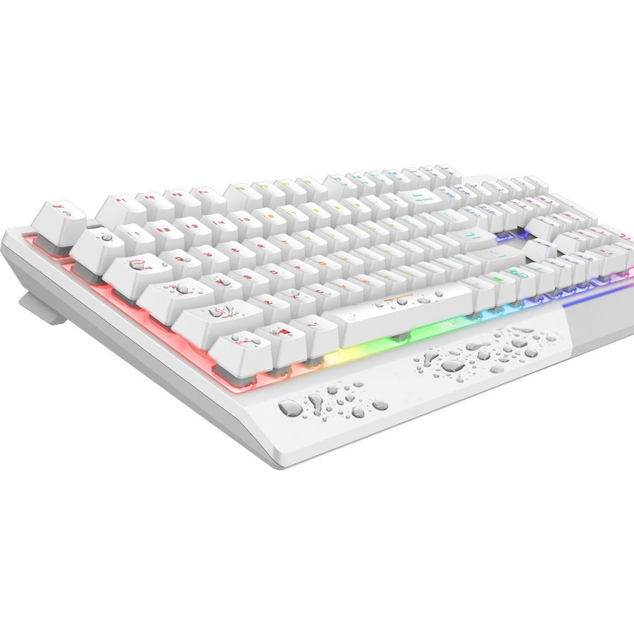 MSI Vigor GK30 White Gaming Keyboard - USB Plunger Cable Keyboard - White - USB Cable