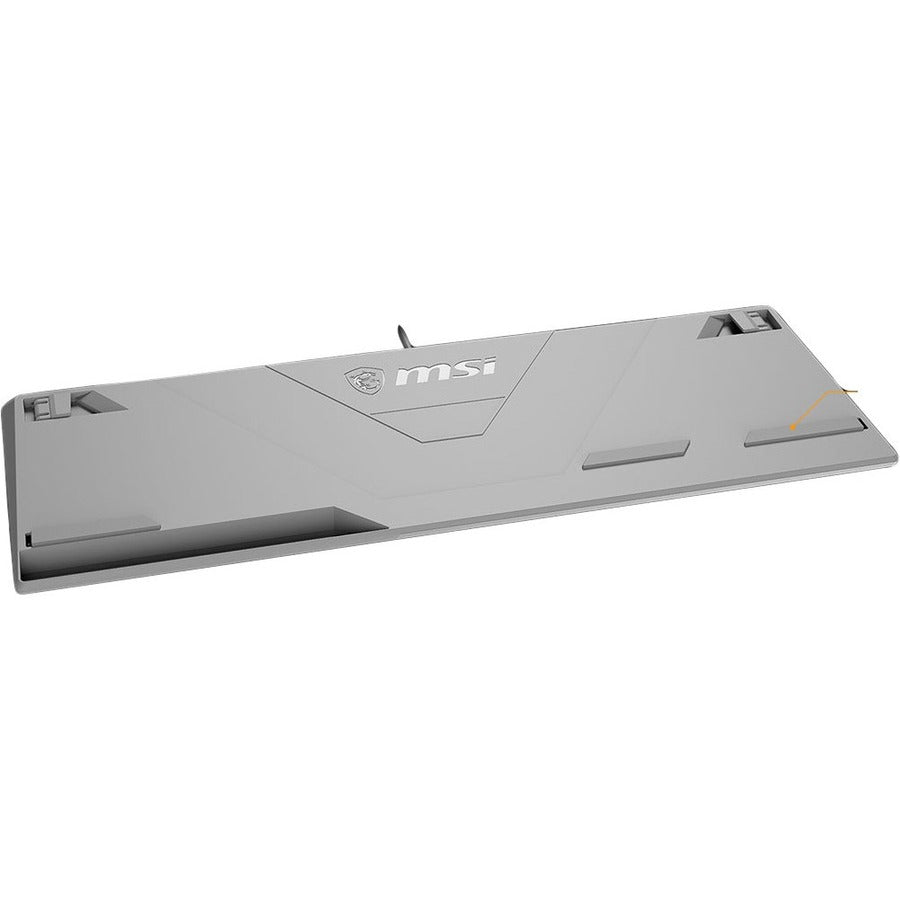 MSI Vigor GK30 White Gaming Keyboard - USB Plunger Cable Keyboard - White - USB Cable