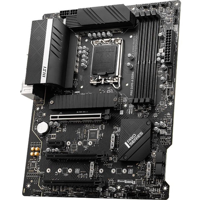 MSI Z690-A DDR4 Desktop Motherboard - Intel Z690 Chipset - Socket LGA-1700 - Intel Optane Memory Ready - ATX PROZ690ADDR4