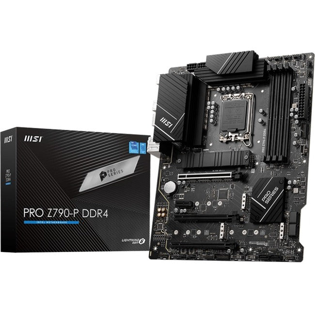 MSI Z790-P WIFI DDR4 Desktop Motherboard - Intel Z790 Chipset - Socket LGA-1700 - ATX PROZ790PWIFID4