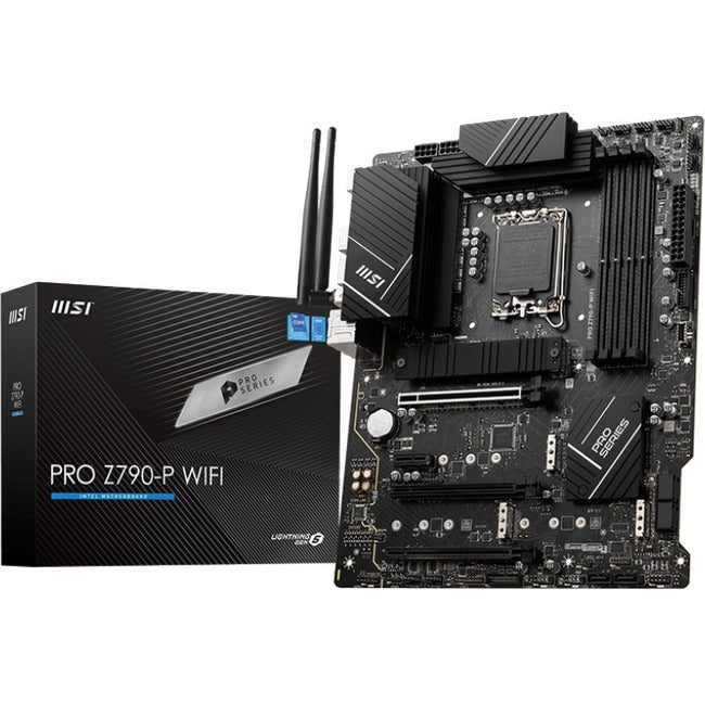 MSI Z790-P WIFI Desktop Motherboard - Intel Z790 Chipset - Socket LGA-1700 - ATX PROZ790PWIFI
