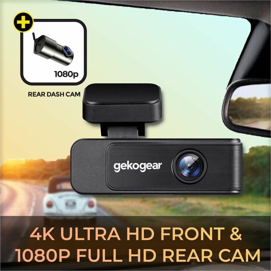 MYGEKOGEAR Orbit D410 Dual Dash Cam 4K Front & 1080P Rear with GPS
