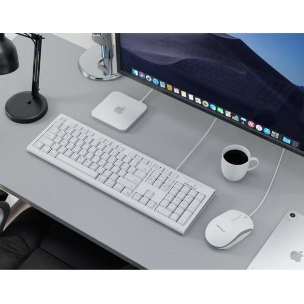 Macally Full Size USB Keyboard and Optical USB Mouse Combo For Mac QKEYCOMBO