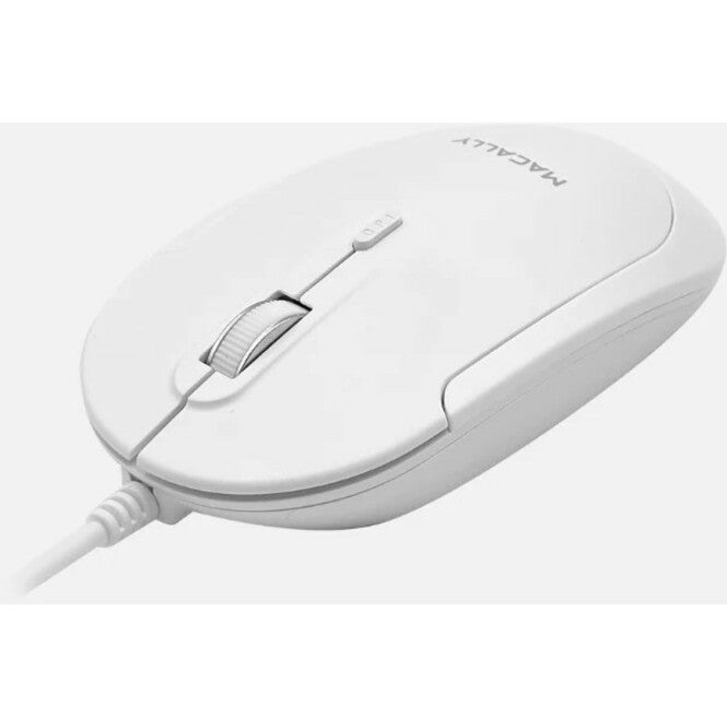 Macally Usb-C Optical Quiet Click Mouse For Mac/Pc White (Ucdynamousew)