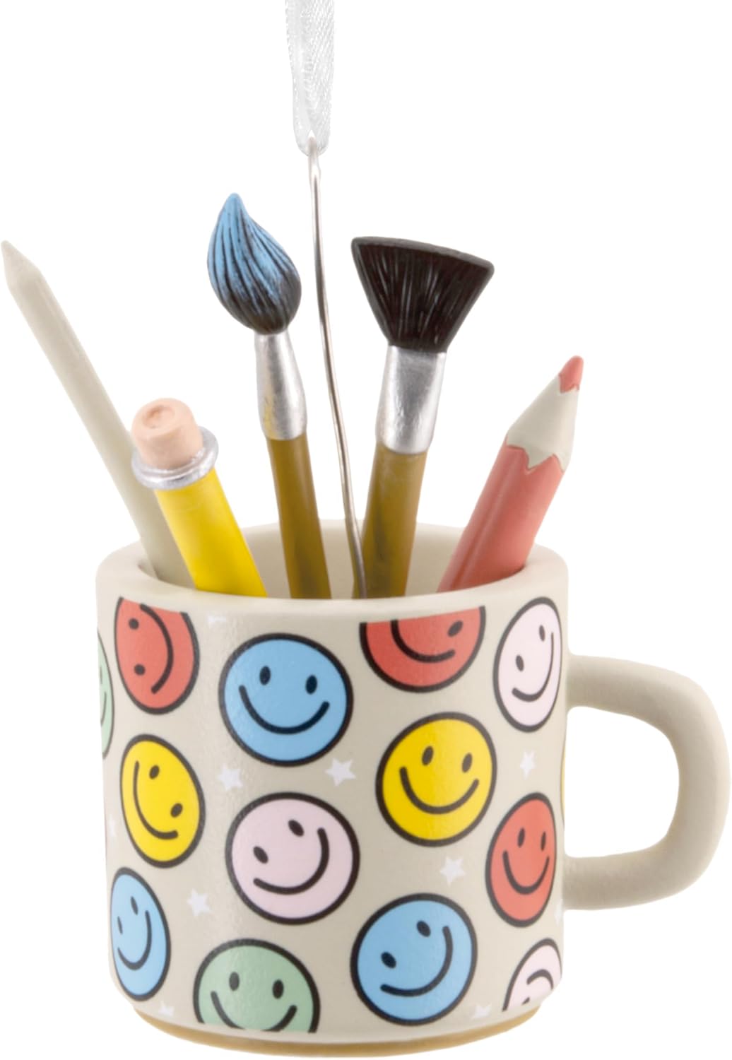 Make It Happy Paintbrush Mug Hallmark Ornament