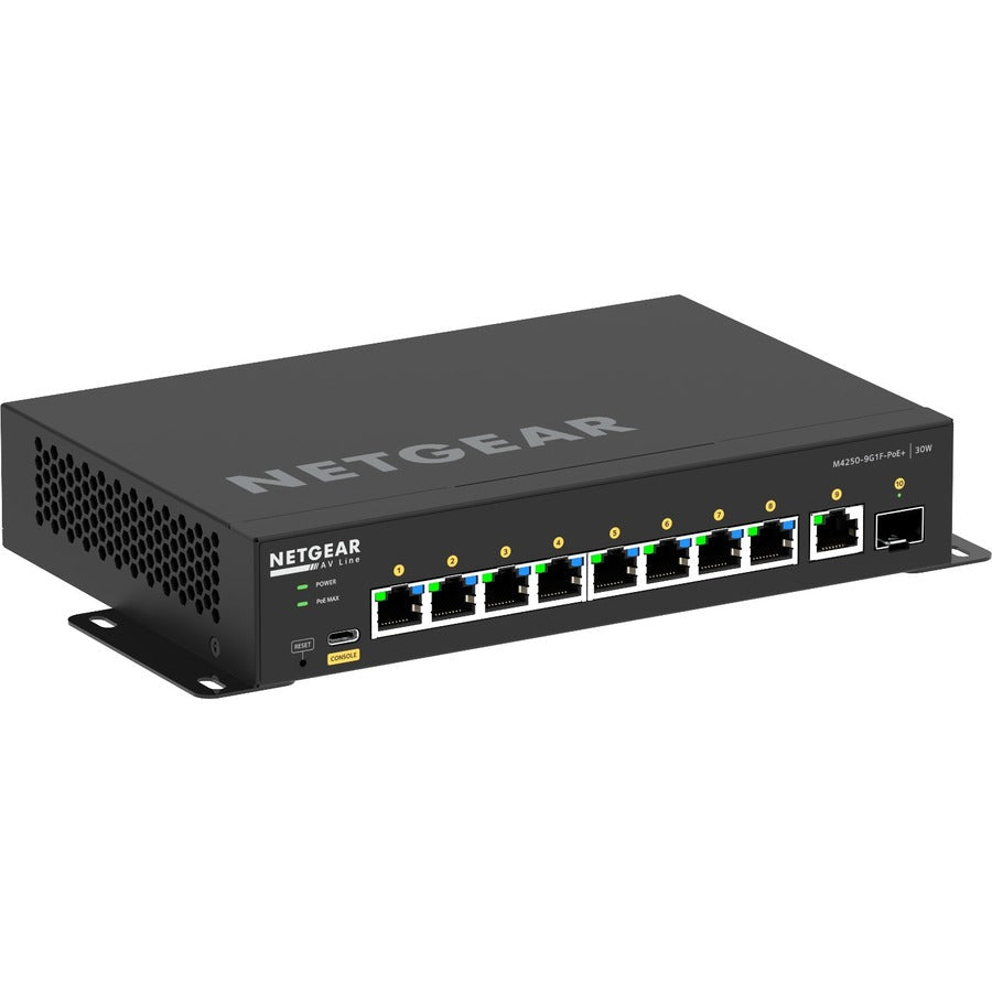 Managed PoE Switch - 8-Port AV Network Switch | Netgear GSM4210PD GSM4210PD-100NAS