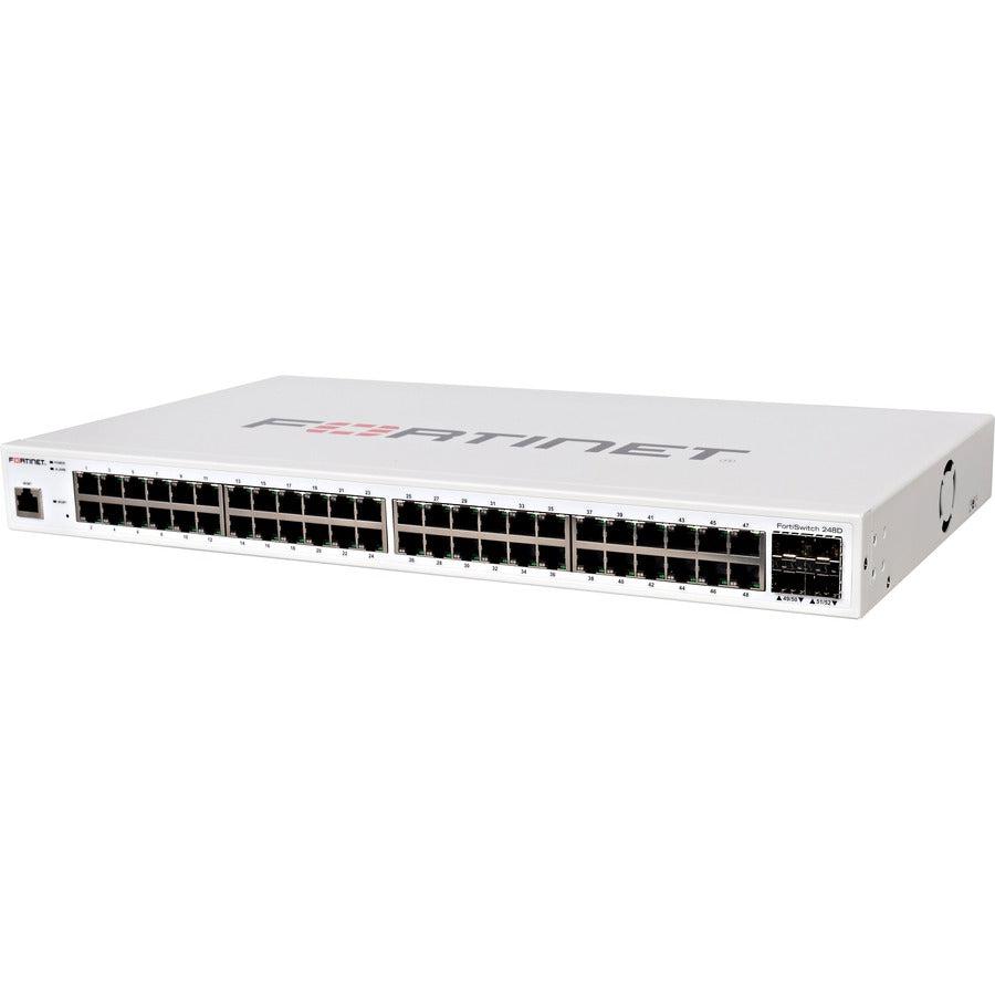 Managed Switch 48 Port - FortiSwitch 248D Rack-Mountable Enterprise Switch | Tecisoft FS-248D