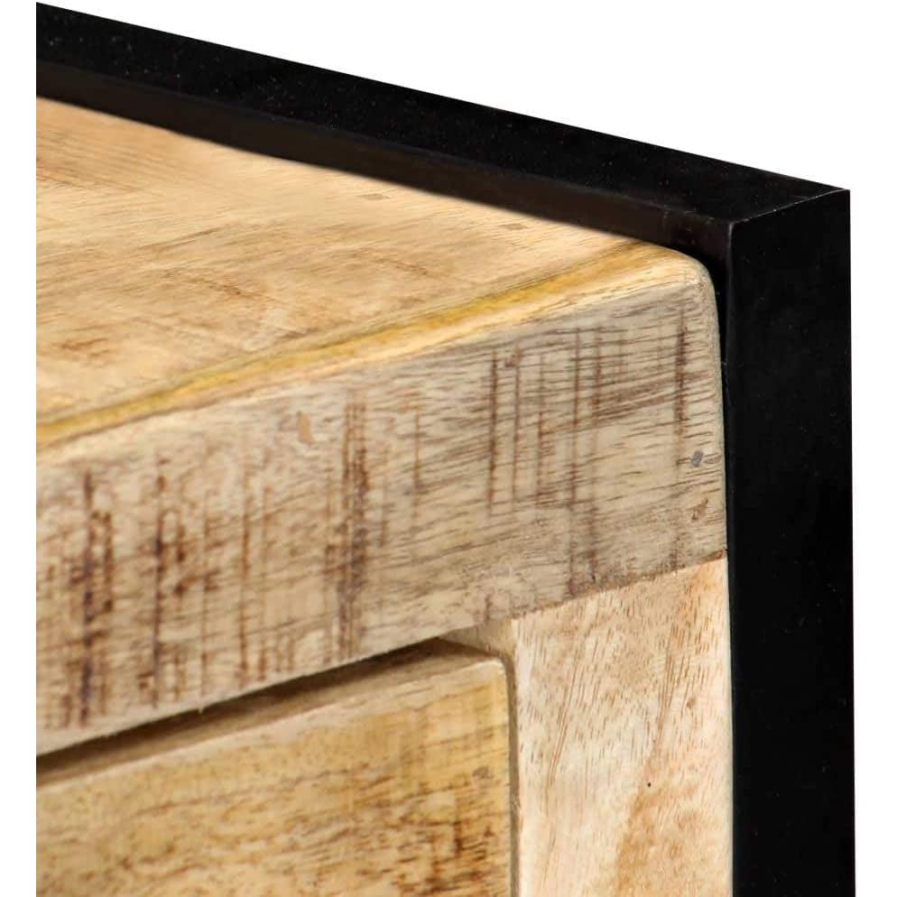 Mango Wood Sideboard Storage Cabinet With Steel Frame