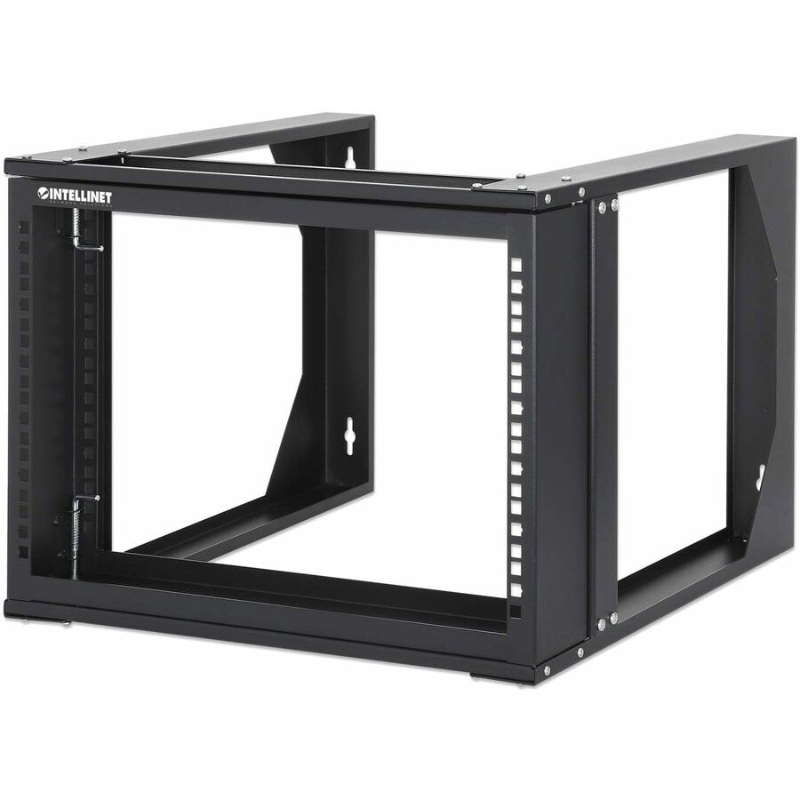 Manhattan 19" Wall Mount Open Frame Network Rack, 6U, Front-Hinged Swing Frame - For