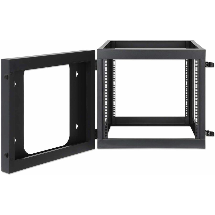 Manhattan 19" Wall Mount Open Frame Network Rack, 9U, Rear-hinged Swing Frame - For