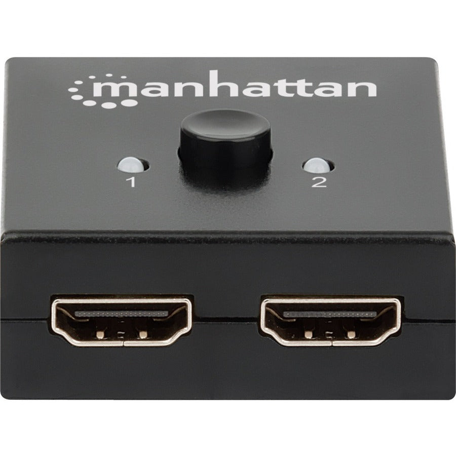 Manhattan 4K Bi-Directional 2-Port HDMI Switch - 4096 x 2160 - 4K - 1080p2 x 2 - Blu-ray