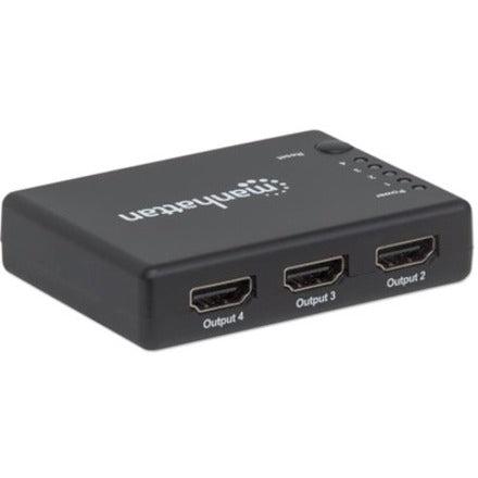 Manhattan 4K Compact 4-Port HDMI Splitter