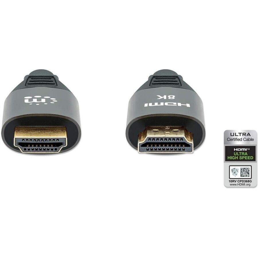 Manhattan 8K@60Hz Certified Ultra High Speed HDMI Cable with Ethernet - 9.84 ft HDMI A/V