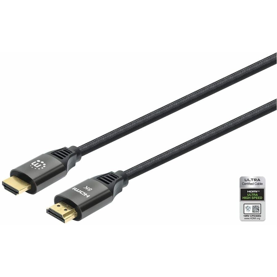 Manhattan 8K@60Hz Certified Ultra High Speed HDMI Cable with Ethernet - 9.84 ft HDMI A/V