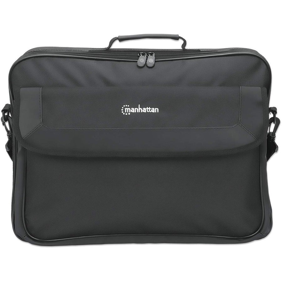 Manhattan Cambridge Carrying Case (Briefcase) for 17.3" Notebook, Ultrabook, MacBook, Accessories - Black